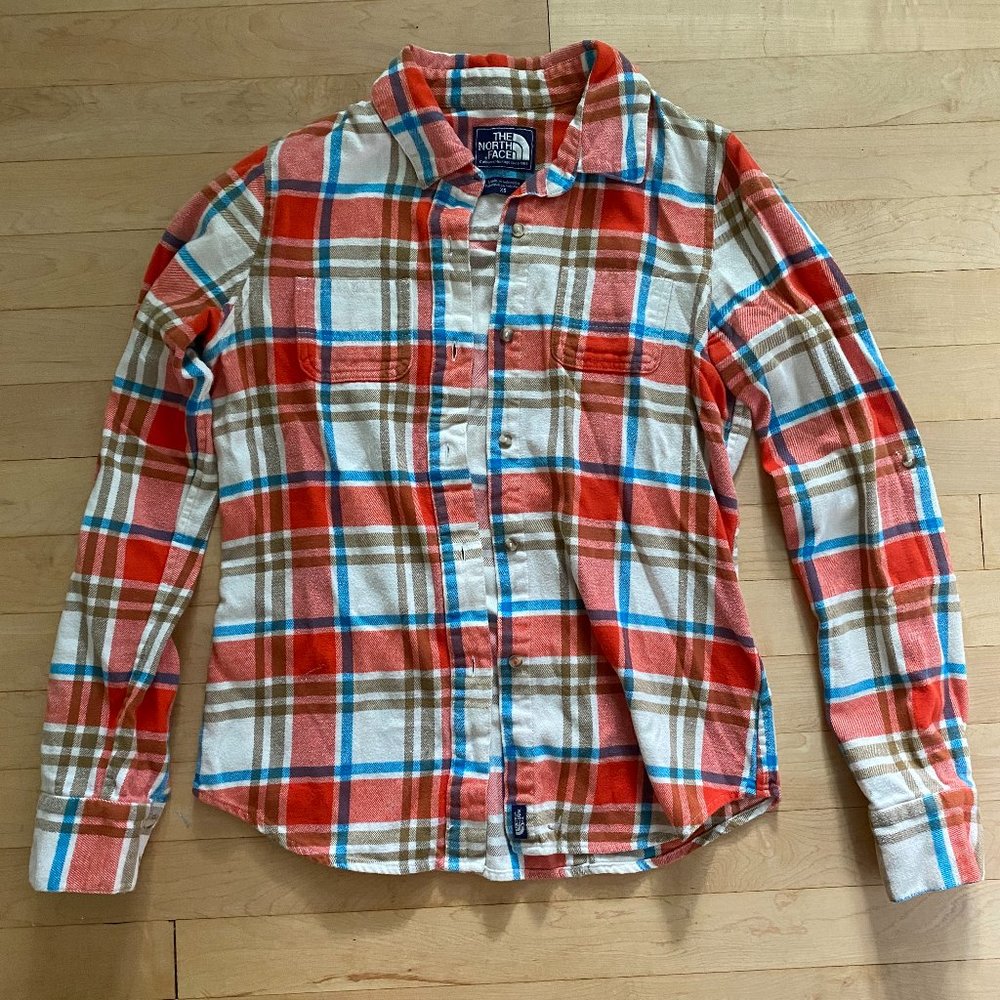 North Face Plaid Flannel Button Down